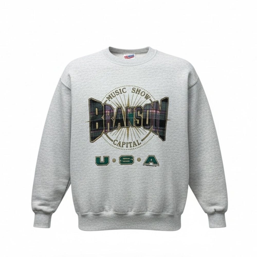 Vintage 90s Branson graphic crew sweatshirt men's M
